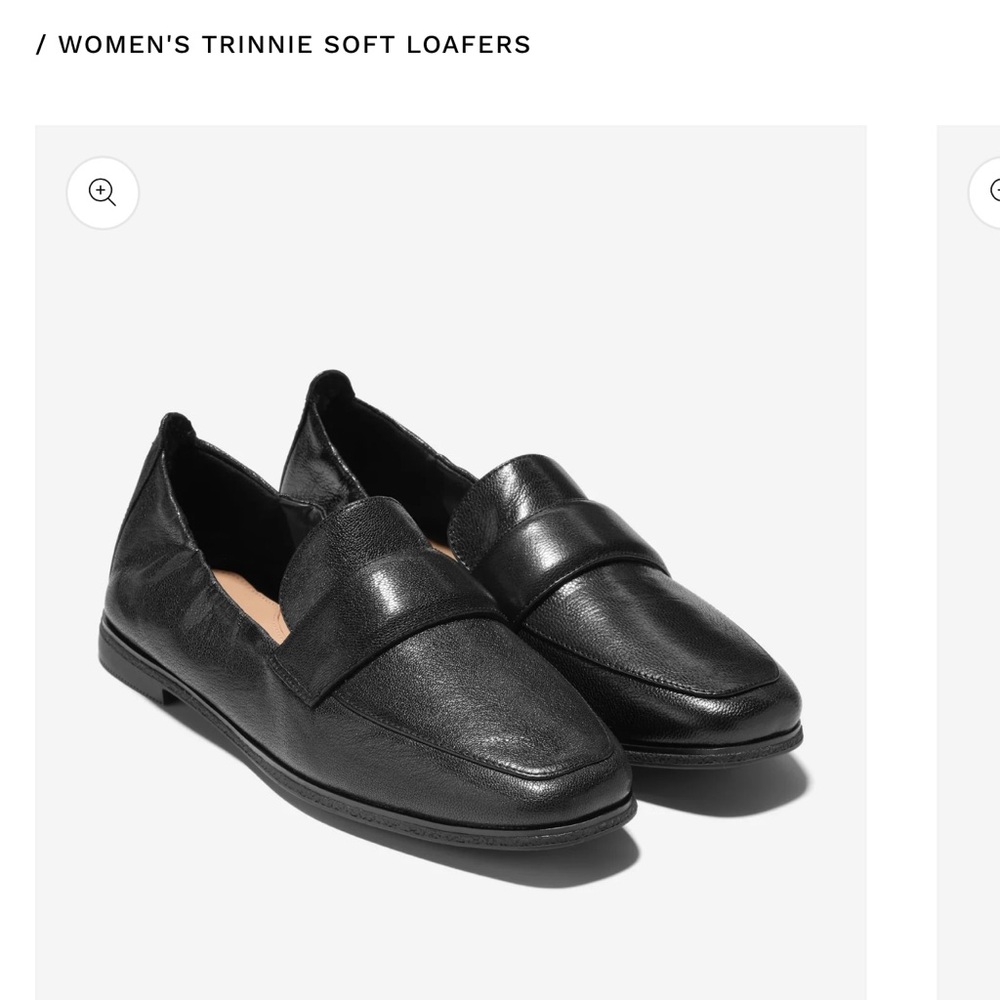 Cole Haan Trinnie Soft Loafer in black leather flats size 9 B